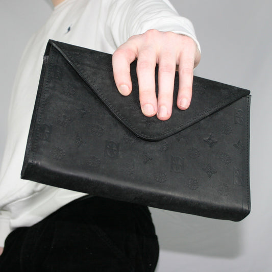 Embossed Envelope Clutch Bag